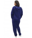 Conjunto Veludo Plush Butu Biru Plus Size Extra Grande - Azul